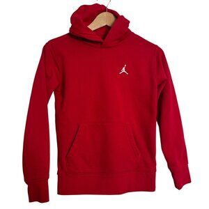 Jordan Kids Medium 10-12yr Gym Red Pullover Hoodie Pocket EUC